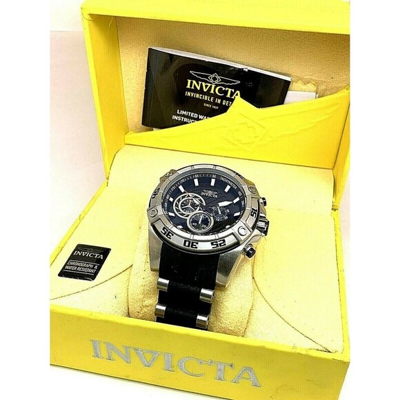 Invicta Men's Blue and Silver Watch - Picture 3 of 10